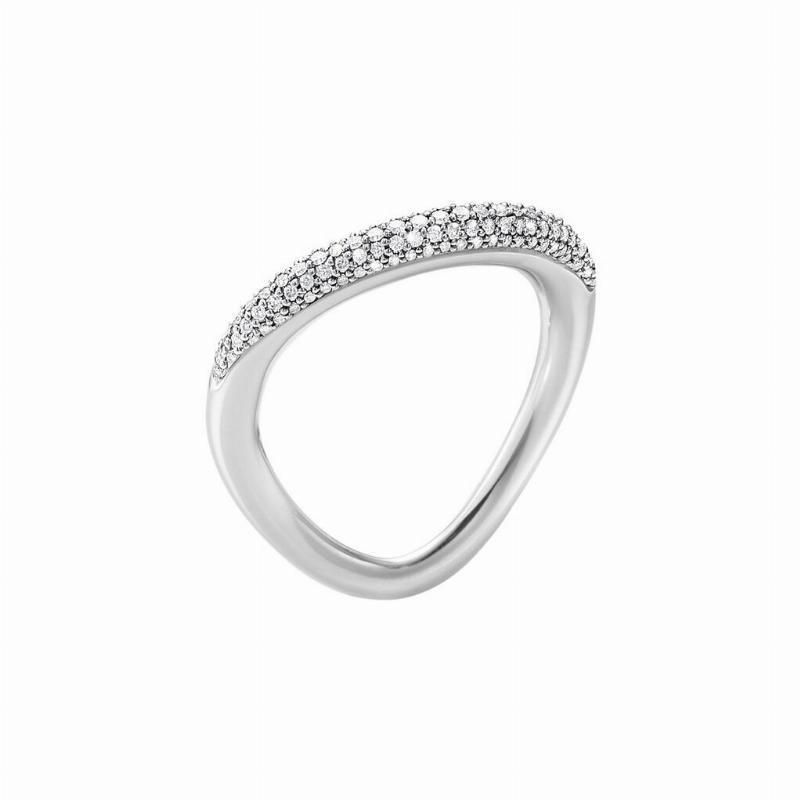 Georg Jensen Offspring Sølvring M Pave 029 ct