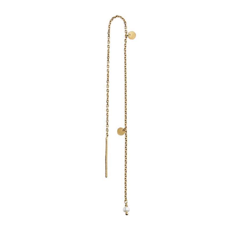 Stine A Dangling Petit Coin And Pearl - 1126-02-s- Pearl