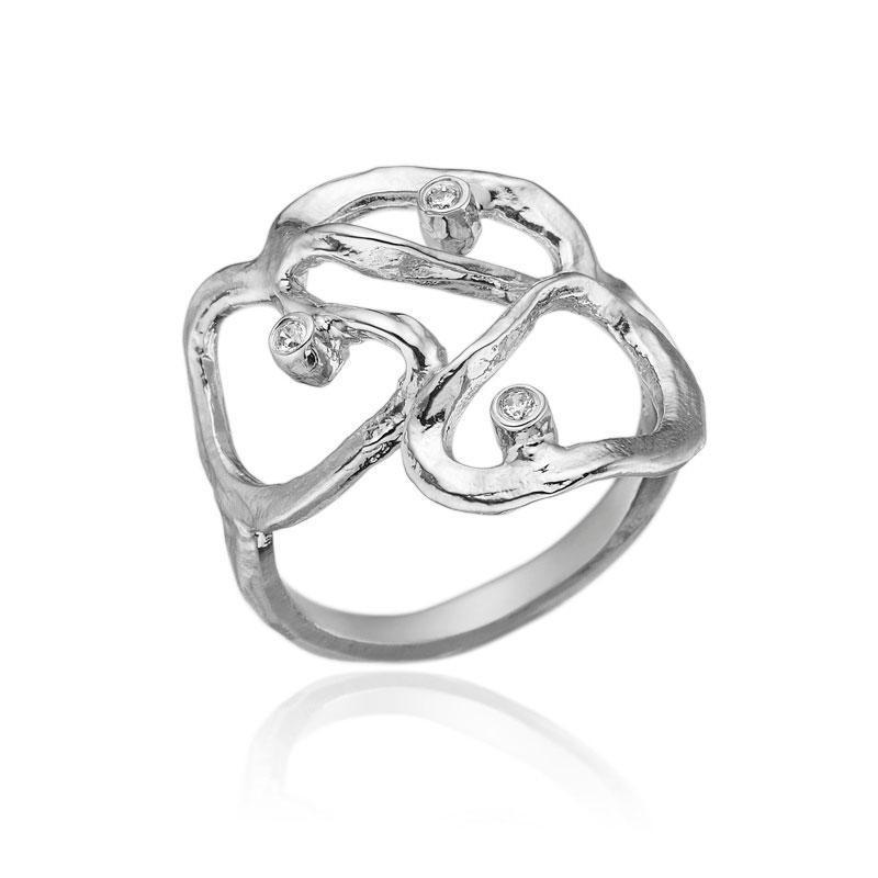 Blicher Fuglsang Sølvring med Zircon 64