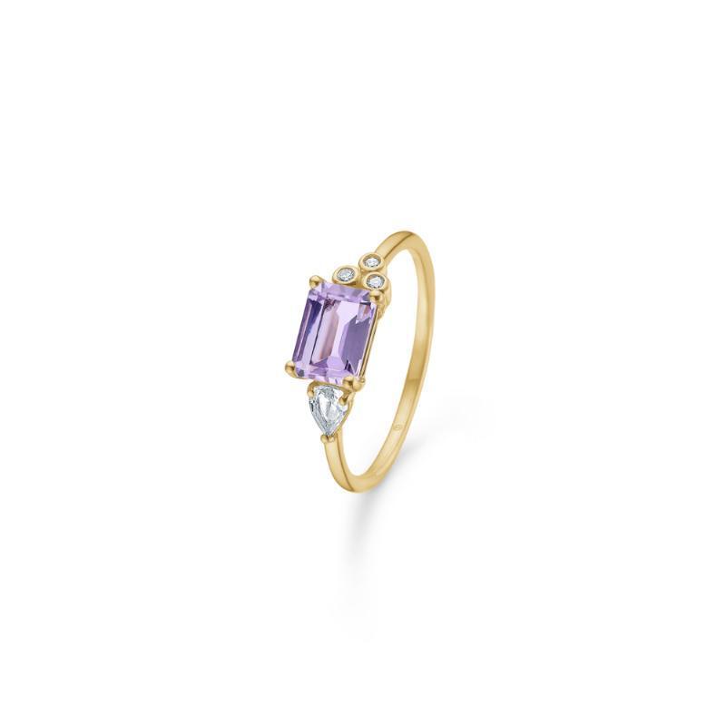 Mads Z Lavendel Ring - 14kt, Str. 56