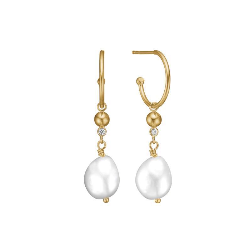 Aagaard Barok Perle Øreringe - Guld 1670s