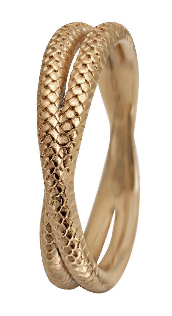 Christina Forgyldt Sølvring Twin Snake 49