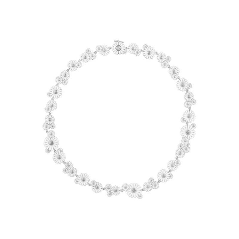 Georg Jensen Daisy Sølv Halskæde med Blomster