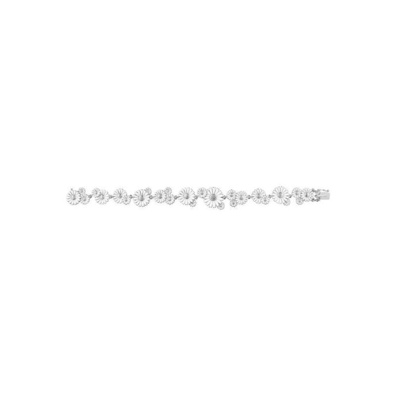 Georg Jensen Daisy Sølv Armbånd med 25 Blomster