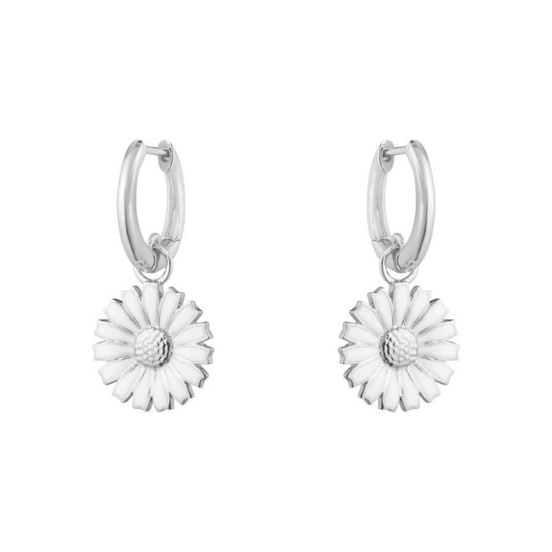 Georg Jensen Daisy Øreringe med 13 mm Blomst