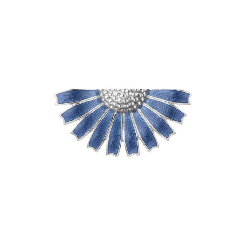 Georg Jensen Daisy Sølv Halvbroche Blå - 20001549