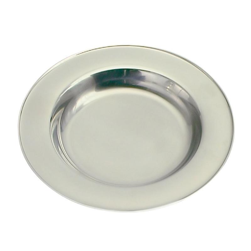 Slebet Rustfrit Stål Tallerken - 257-88033