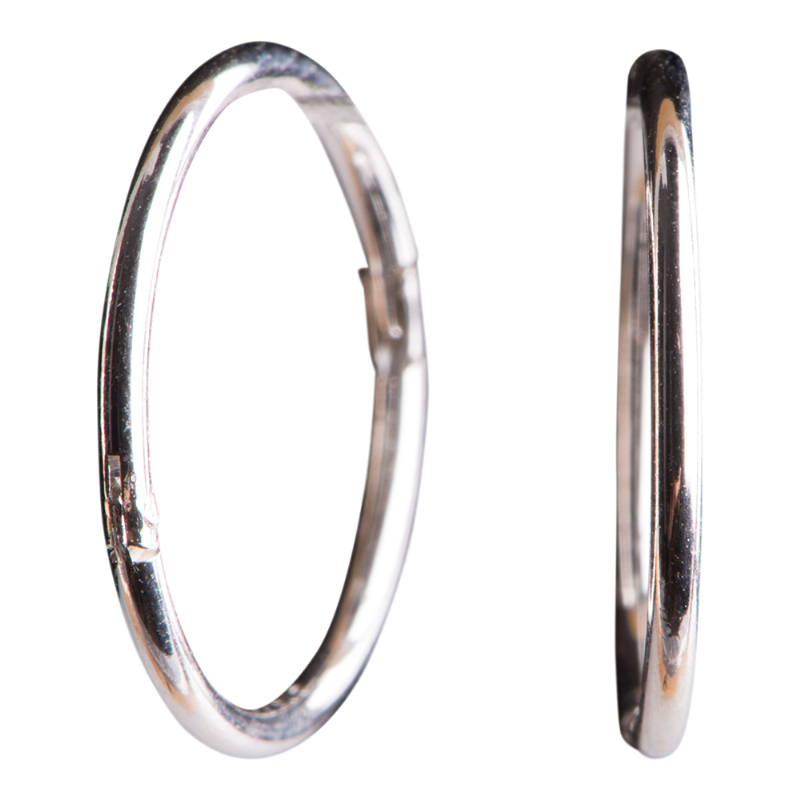 Sølv Creol Øreringe 14 Mm - 3108029