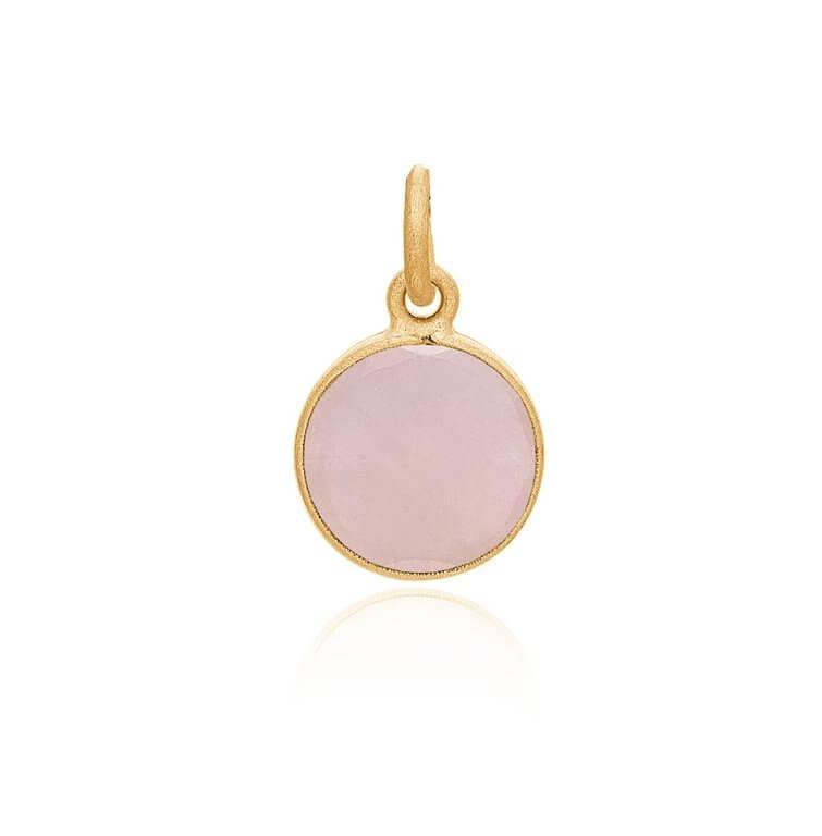 Frk Lisberg Rosa Vedhæng Forgyldt - 3155