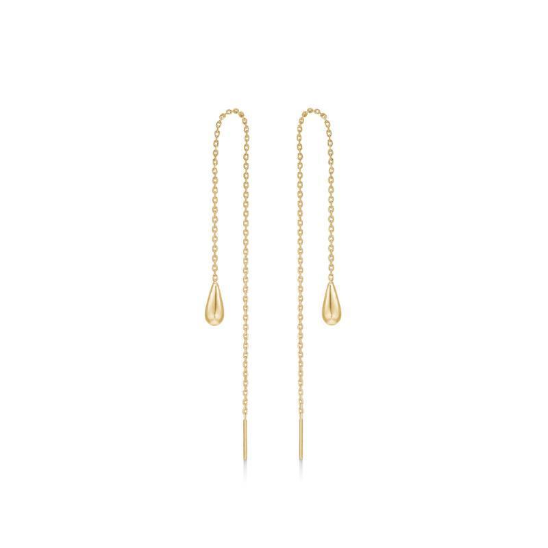 8 Kt Mads Z Dew Drop Øreringe - 3300107