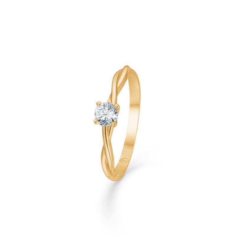 Mads Z Willow Ring – 8 kt guld størrelse 54