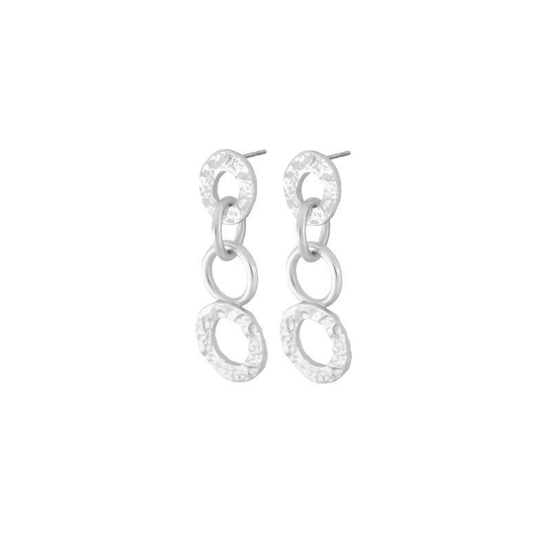 Amber Åbne Sølv Øreringe