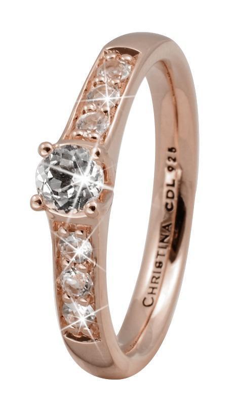 Christina Rose Sølvring med Topaz Princess - 49