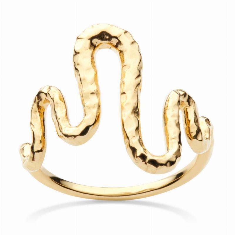 Maanesten Viva Ring i Forgyldning - Str. 51