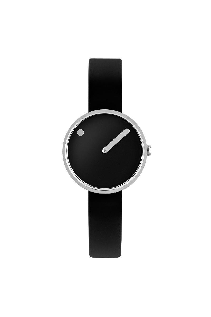 Picto Blackblack 30 mm - Ur med sort rem