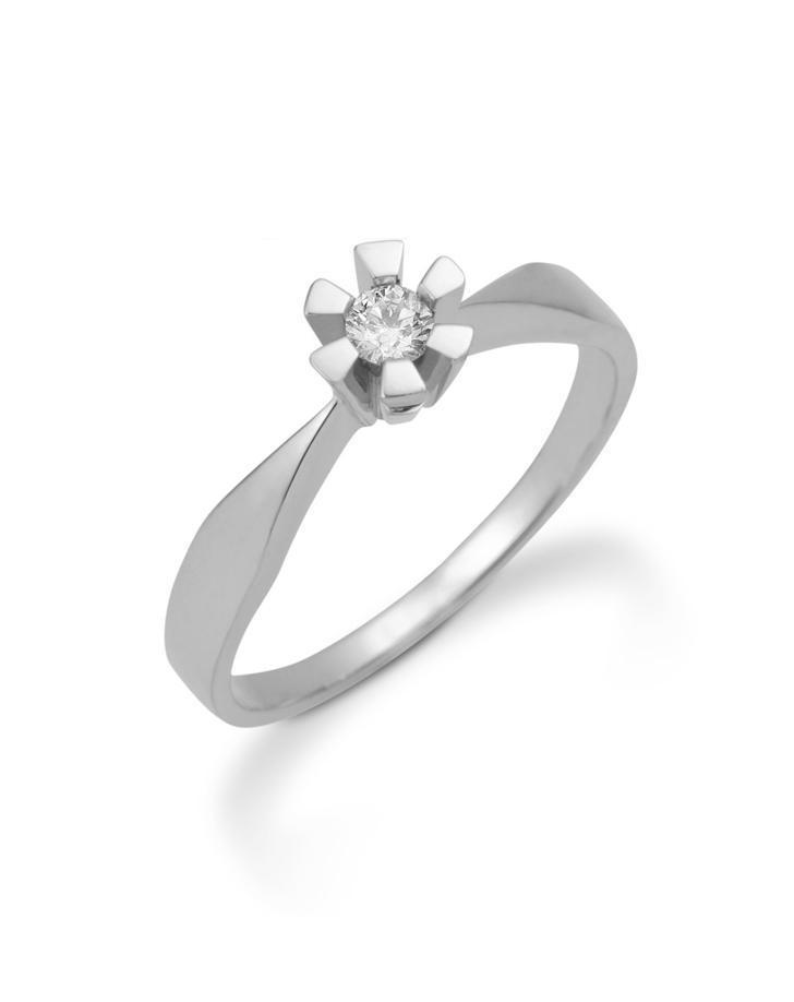 Aagaard Eternity Ring i 14 Kt Hvidguld 56