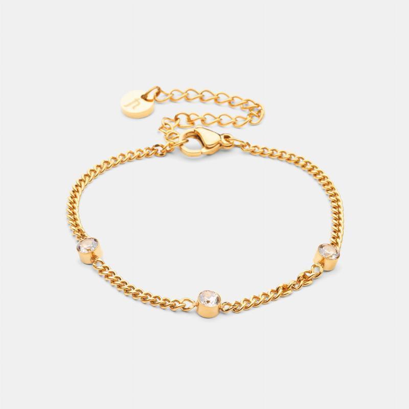 Zirkon Armbånd 18k Guldbelagt