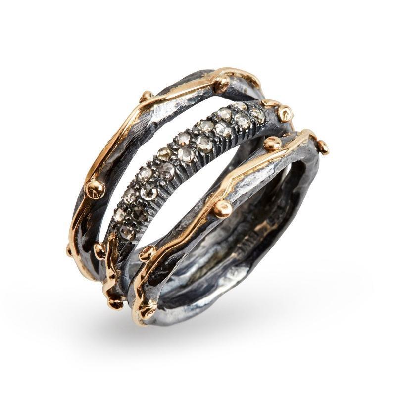 By Birdie Zeus Tribeca Ring - Pave 58