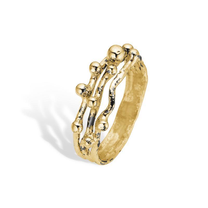 By Birdie Harlem Buds-3 Ring - 50110338 Guld 58