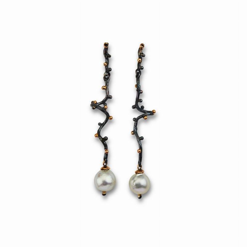 By Birdie øreringe Grace Ss Perle Twist - 50811393