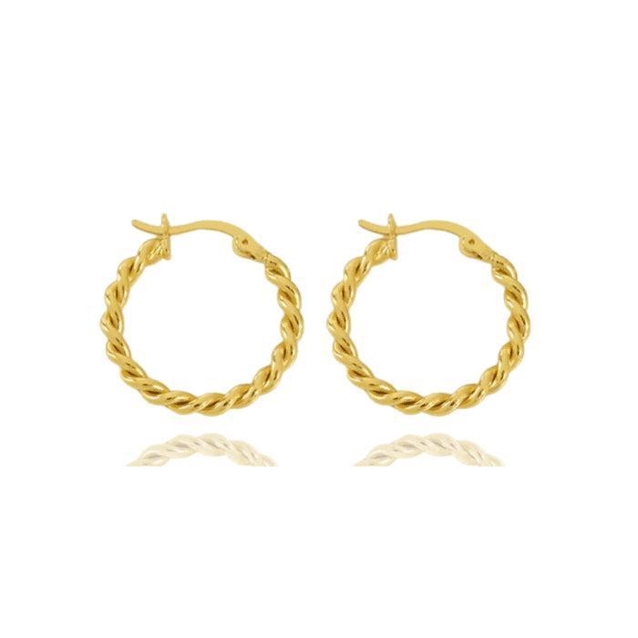 Adri Øreringe i 18k Forgyldt Guld