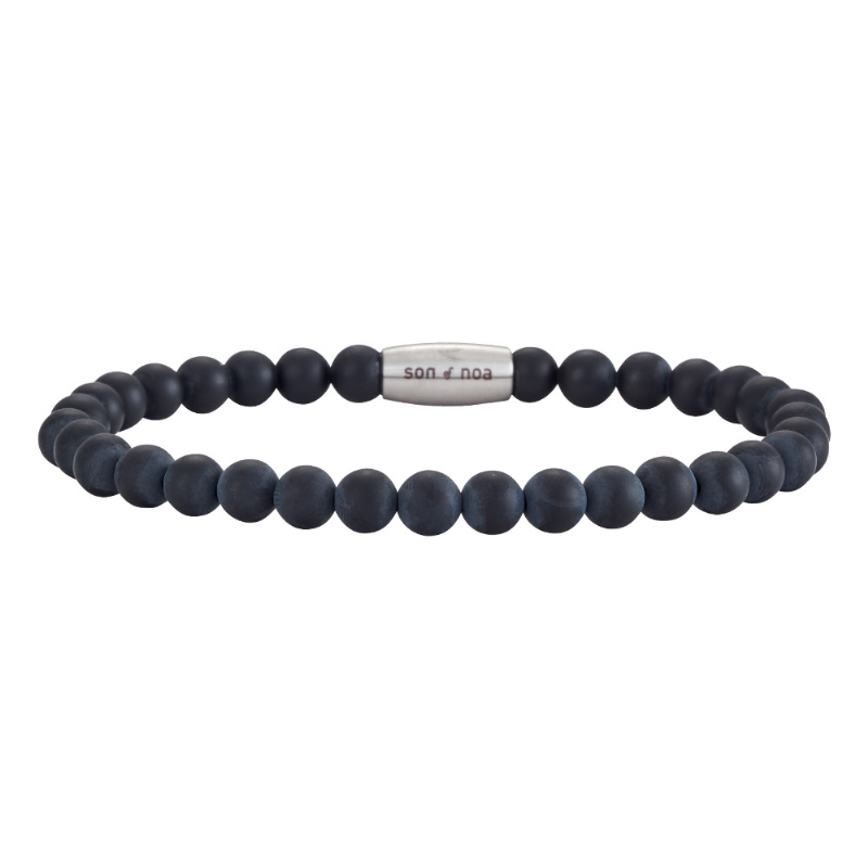 Son Herre Armbånd i Mat Sort Onyx - 898004-21
