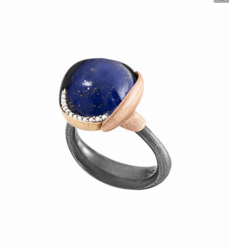 Ole Lynggaard Lotus 3 Ring - A2652-329 Lapis Lazuli