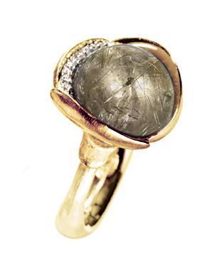 Ole Lynggaard Lotus Ring Str 3 Rutilkvarts 005 Ct