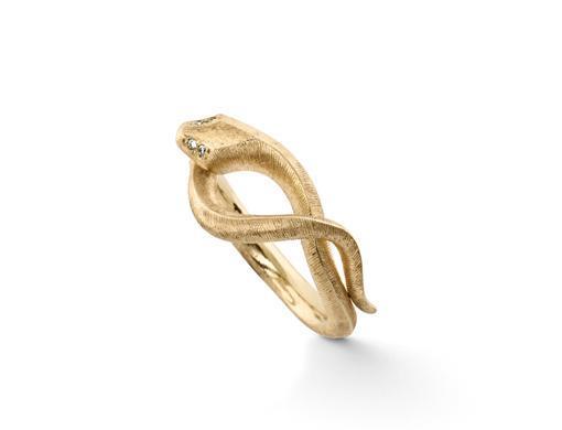 Ole Lynggaard Slangering S med 4 Brillanter 50