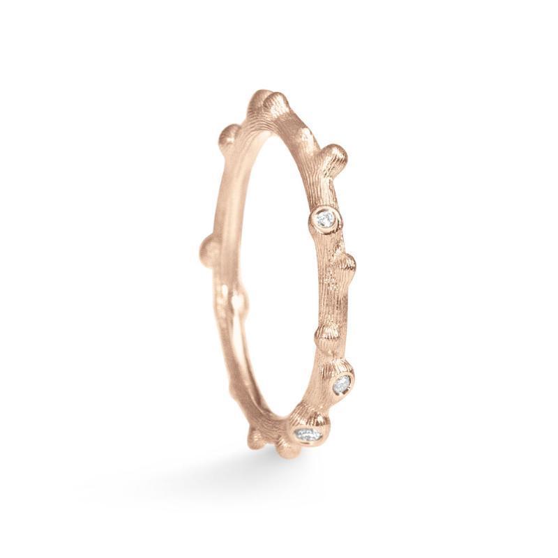 Ole Lynggaard Natur Ring i Rosaguld 0,005ct 53
