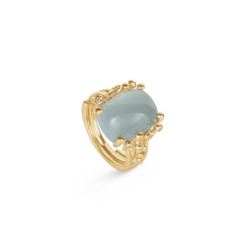 Ole Lynggaard Boho Ring med Akvamarin 18kt 55