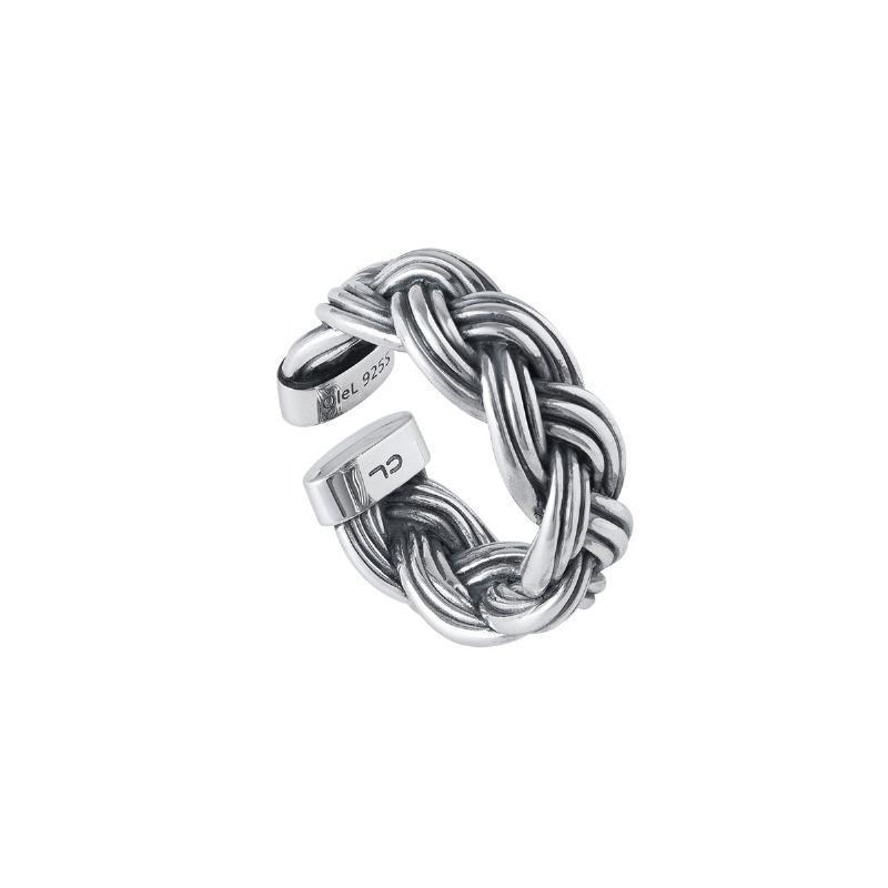 Ole Lynggaard Michel Herre Ring - Oxid. Sølv 61