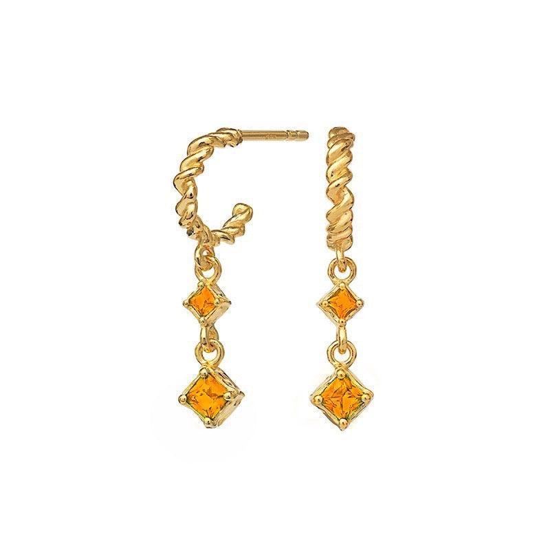 Aia øreringe i 18k guldbelægning