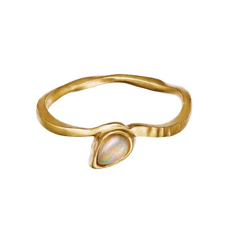 Maanesten Cille Forgyldt Ring - Størrelse 53