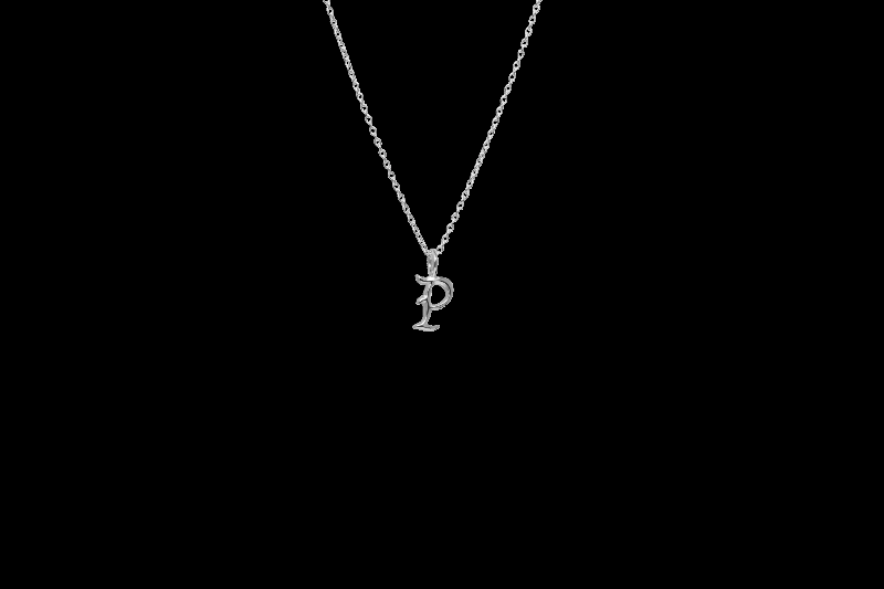 Ix P Bogstav Charm i Sølv