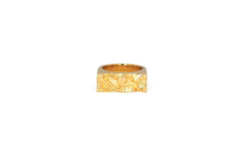 Ix Studios Rustik Ring - Dmn0321gd Forgyldt 60