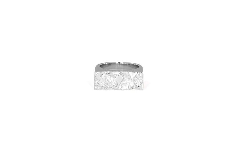 Ix Studios Rustik Ring - Dmn0321sl Sølv 60
