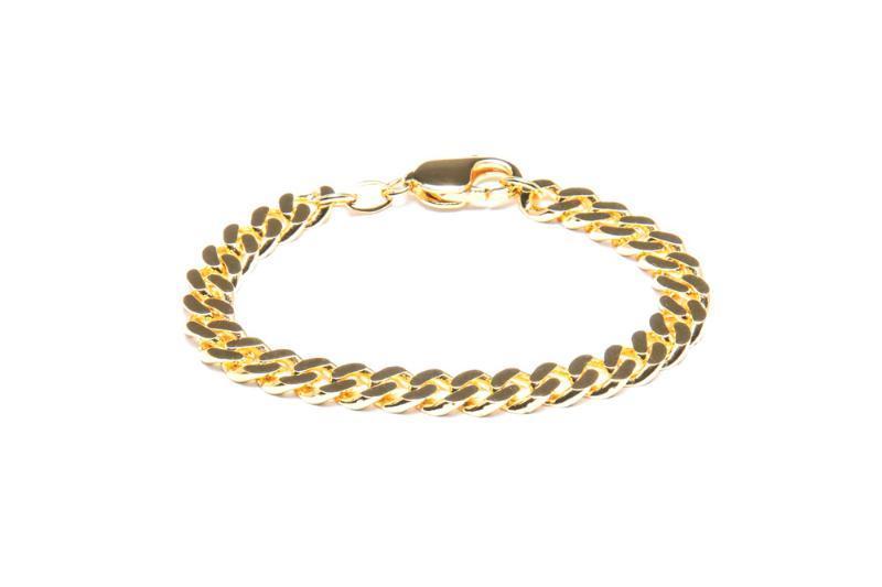 Ix Studios Chunky Curb Armbånd - Forgyldt 19 cm