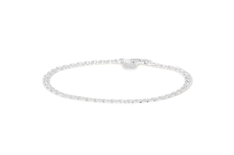 Ix Studios Curb Marina Sølv Armbånd 17cm