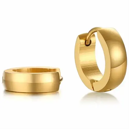 Forgyldt ørering - 1 stk.