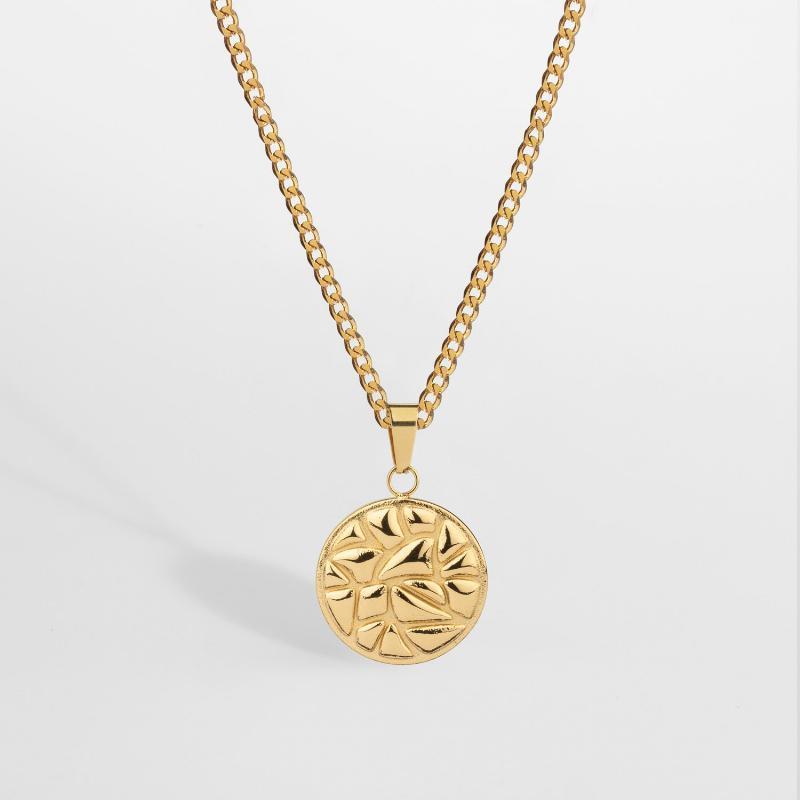 Jordskælv Halskæde - Guld - 60 cm - Herre - Northern Legacy