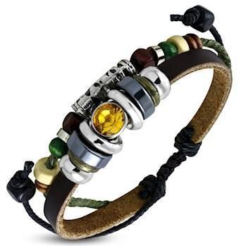 Gul Sten Armbånd i Elegant Design