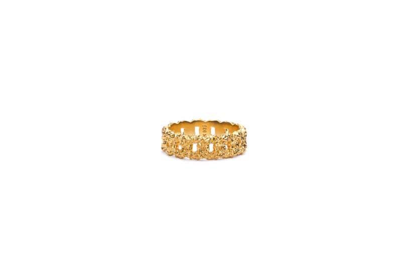 Ix Studios Crunchy Curb Ring - Forgyldt 56