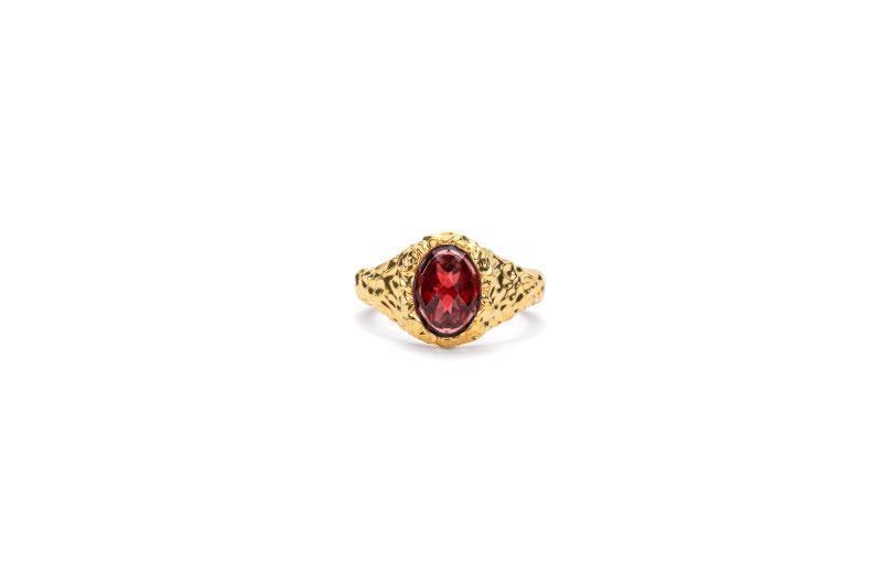 Ix Studios Crunchy Ornate Ring - Forgyldt 54
