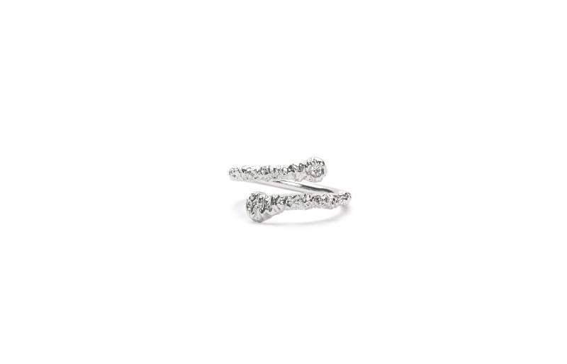 Ix Studios Crunchy Hvid Natur Ring - Dmn0315rhwh 52