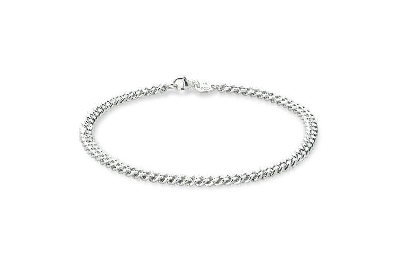 Ix Studios Curb Armbånd i Sølv - 17 cm
