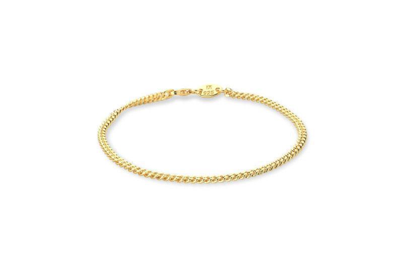 Ix Studios Curb Medi Armbånd 17 cm Forgyldt