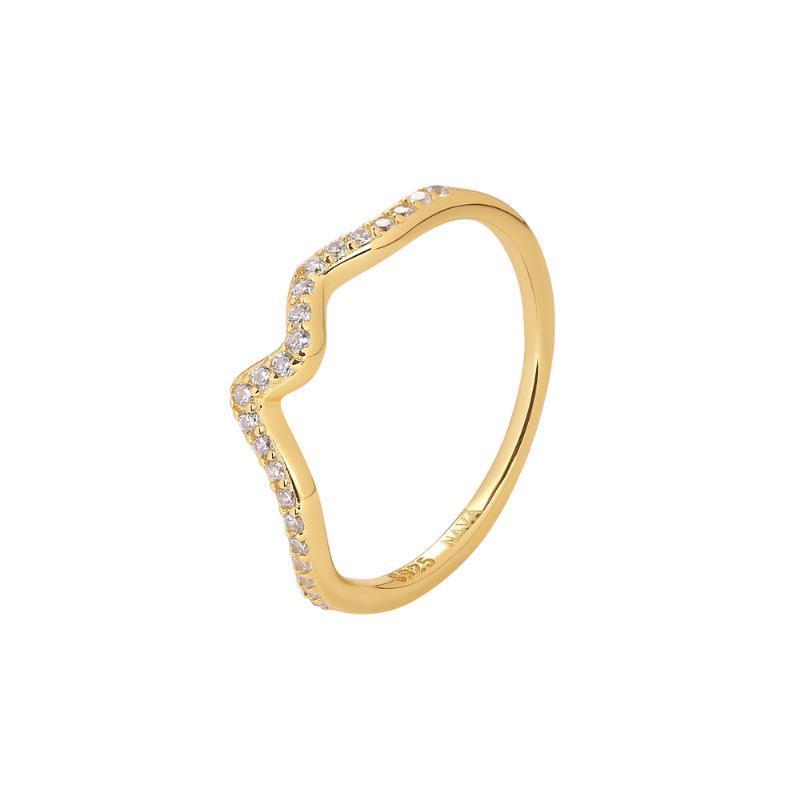 Nava Copenhagen Larissa Forgyldt Ring 50