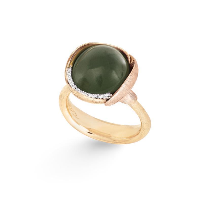 Ole Lynggaard 18 Kt Lotus 3 Ring - A2652-426 Serpentin