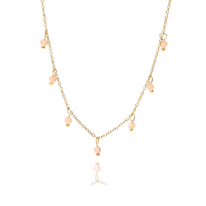 Lalula Pink Perle 18k Forgyldt Halskæde